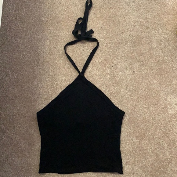 Garage black small halter top - Picture 1 of 1